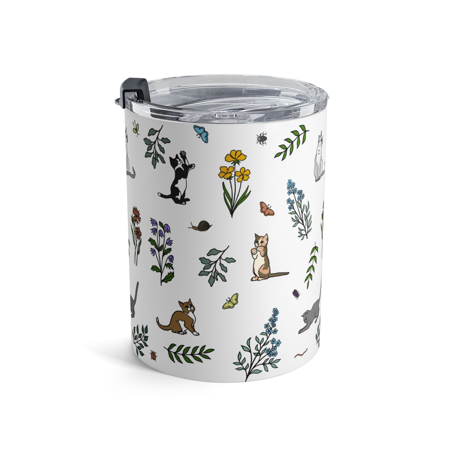 Spring Meadow Kittens Tumbler — Insulated Travel Cup