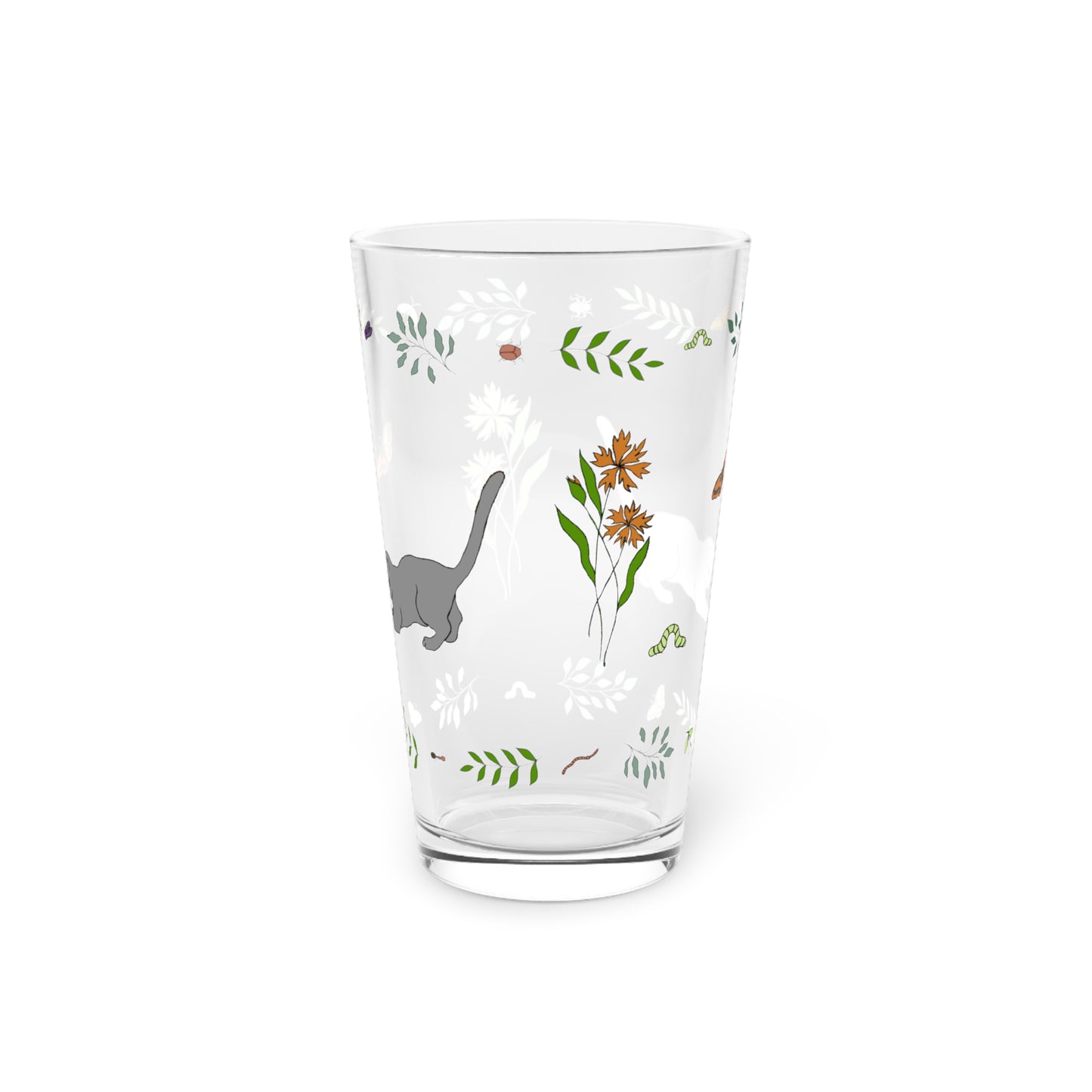 Wildflower Kittens #4 16oz Pint Glass