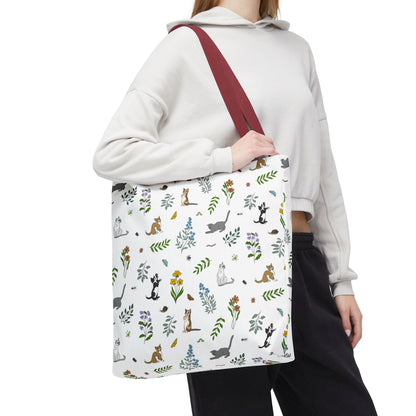 Wildflower Kittens Tote Bag