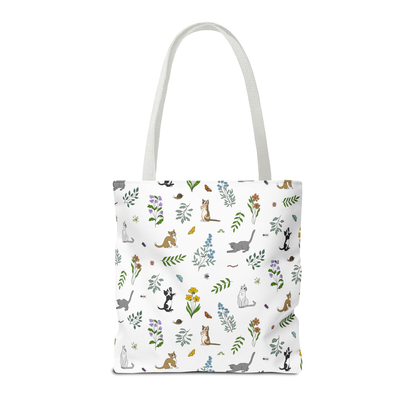 Wildflower Kittens Tote Bag