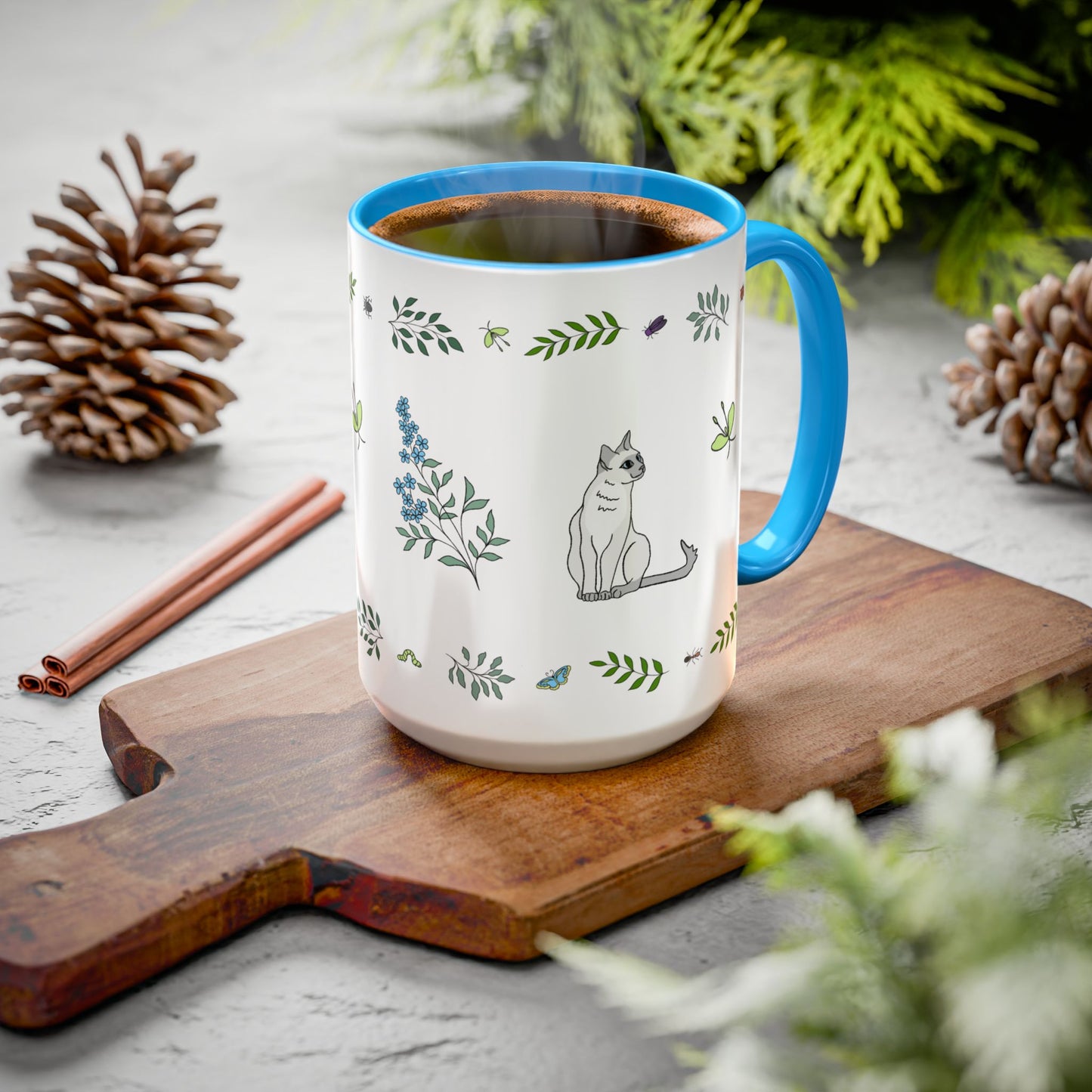 Wildflower Kittens #1 Ceramic Mug 15oz