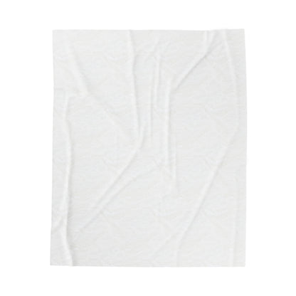Adorable 'Heart Cats' Velveteen Plush Blanket, White&Red