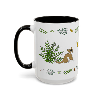 Wildflower Kittens #5, Ceramic Mug 15oz