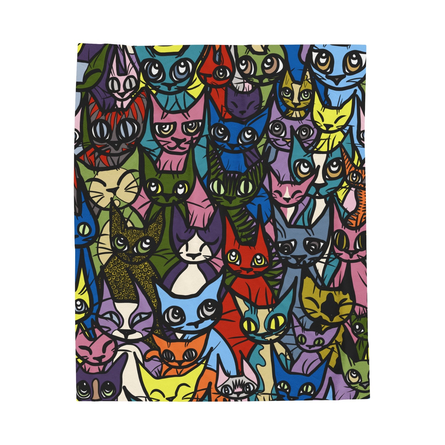 'Cozy Crowd' Velveteen Plush Blanket, Bold