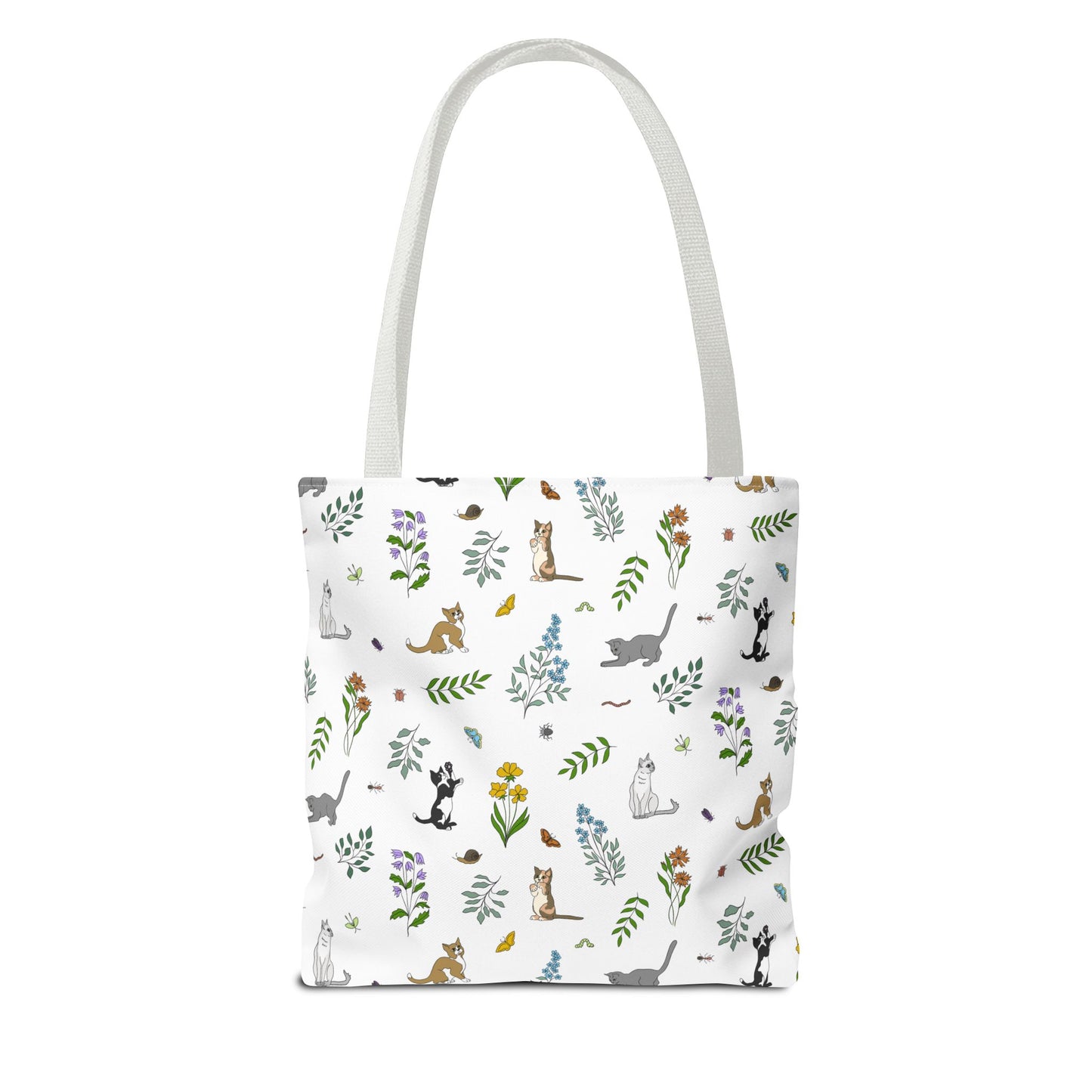 Wildflower Kittens Tote Bag