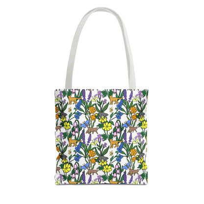 Vibrant Floral Tote Bag, Eco-Friendly Shopping Bag, Reusable Grocery Tote, Gift for Nature Lovers, Spring Floral Design