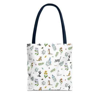 Wildflower Kittens Tote Bag
