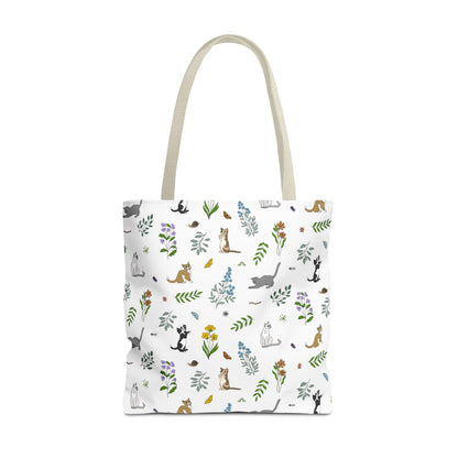 Wildflower Kittens Tote Bag
