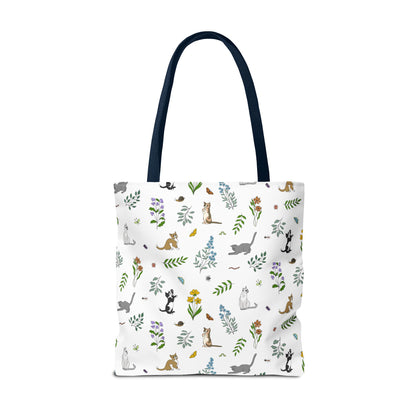 Wildflower Kittens Tote Bag