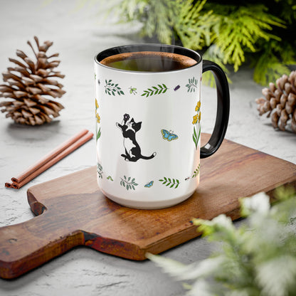 Wildflower Kittens #2 Ceramic Mug 15oz
