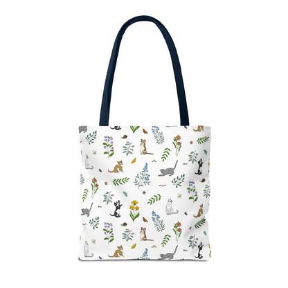 Wildflower Kittens Tote Bag