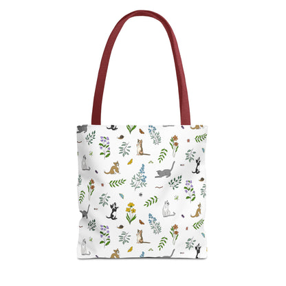 Wildflower Kittens Tote Bag