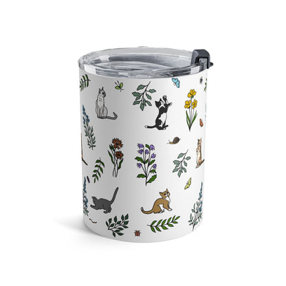 Spring Meadow Kittens Tumbler — Insulated Travel Cup