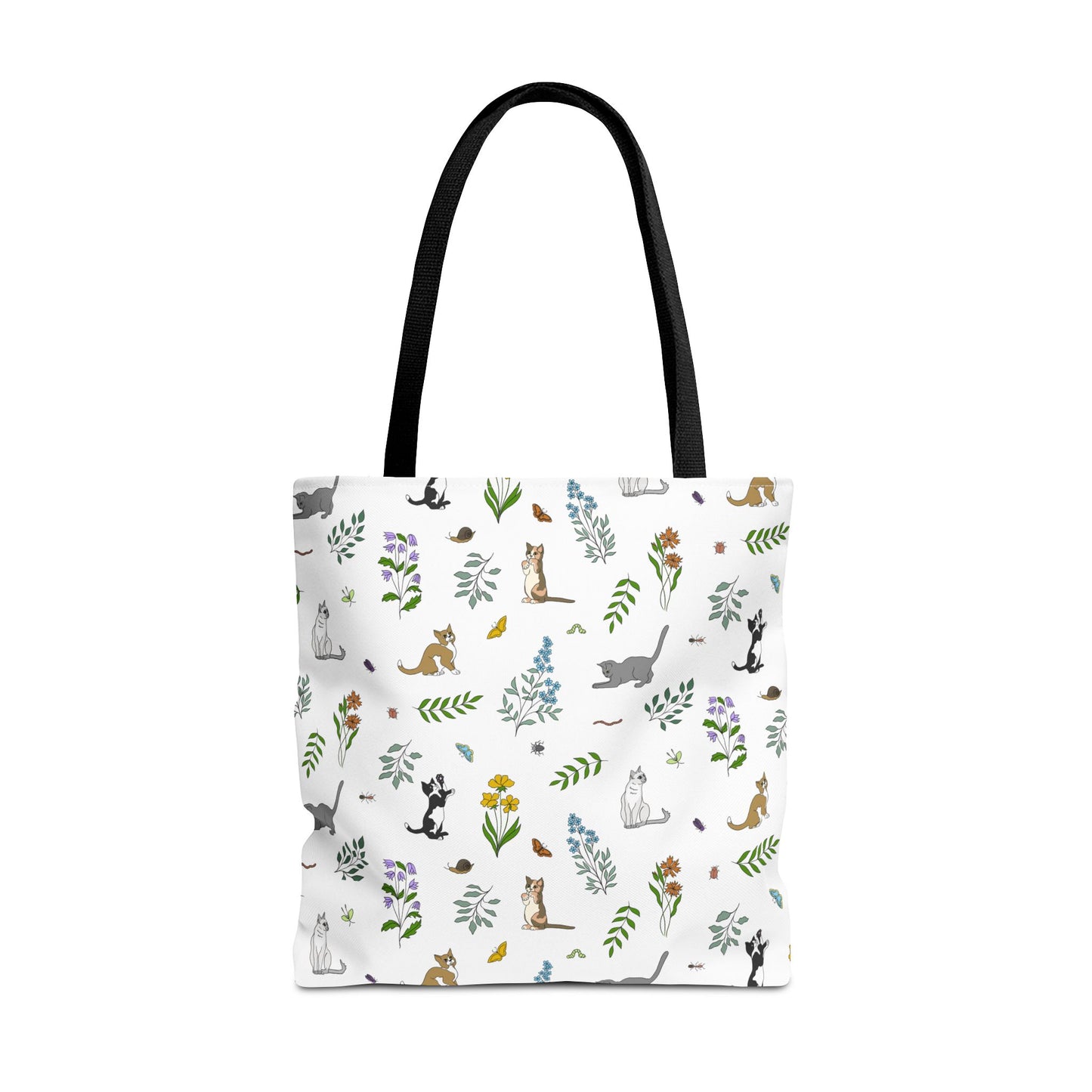 Wildflower Kittens Tote Bag