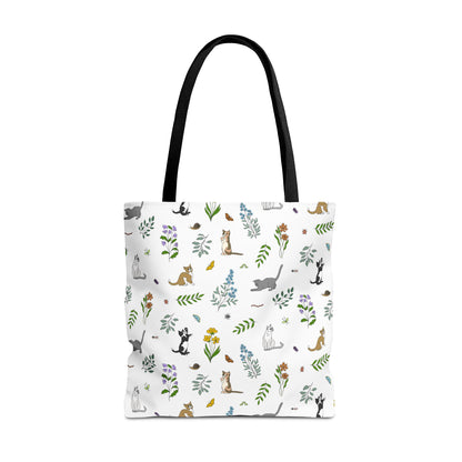 Wildflower Kittens Tote Bag