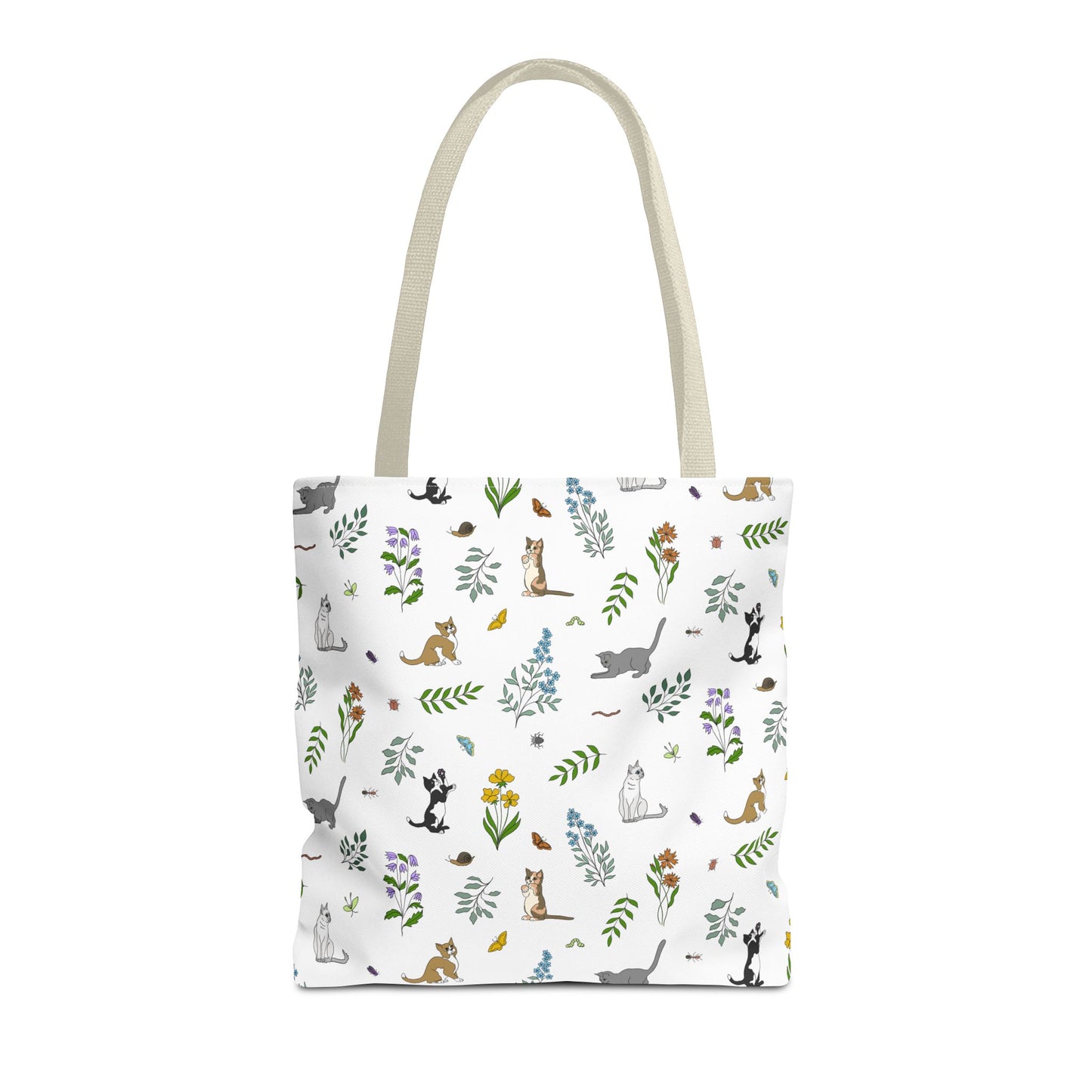 Wildflower Kittens Tote Bag