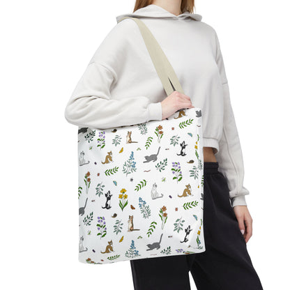 Wildflower Kittens Tote Bag