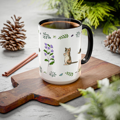 Wildflower Kittens #3 Ceramic Mug 15oz