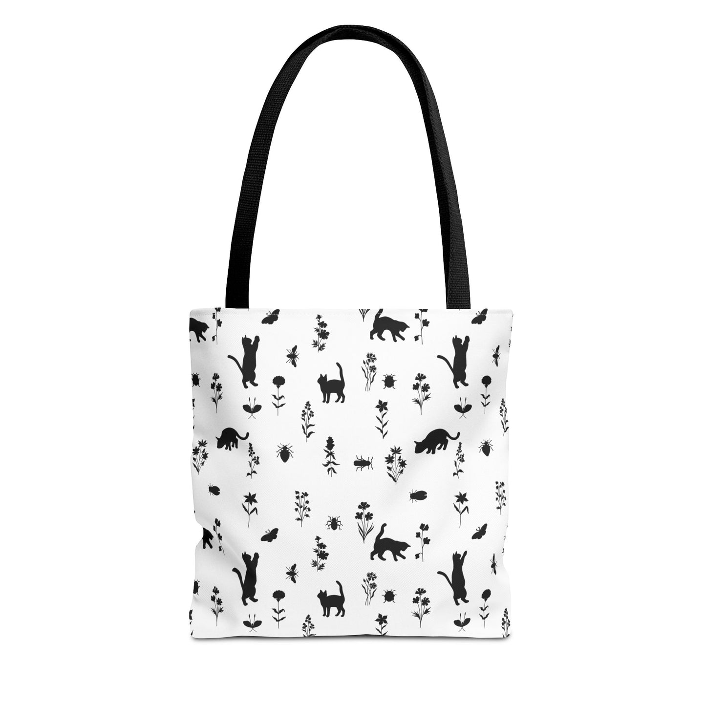 Charming Cat Print Tote Bag, Versatile Eco-Friendly Bag, Gift for Cat Lovers, Daily Use Bag, Stylish Shopping Tote