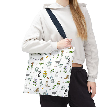 Wildflower Kittens Tote Bag