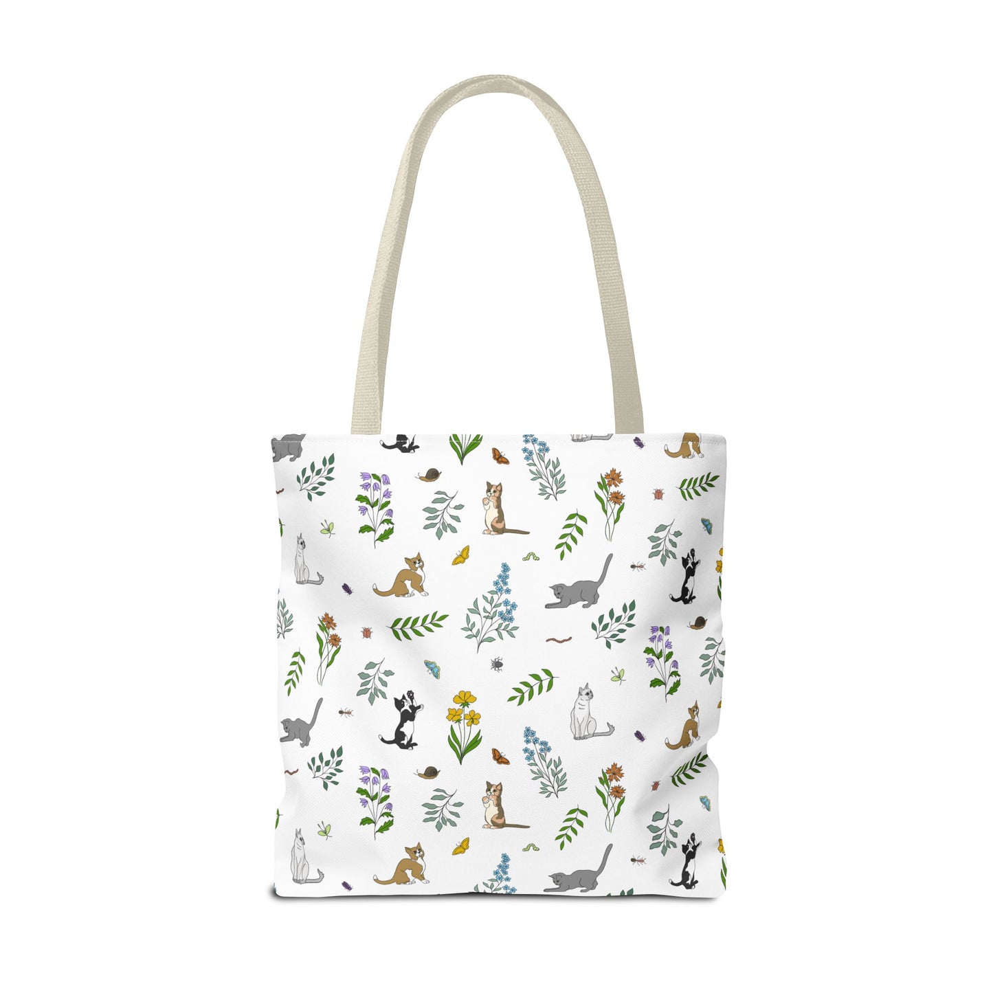 Wildflower Kittens Tote Bag