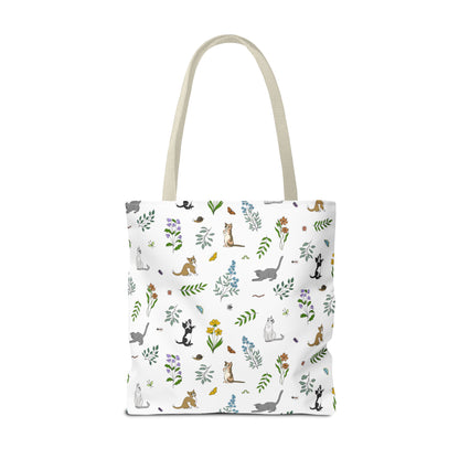 Wildflower Kittens Tote Bag