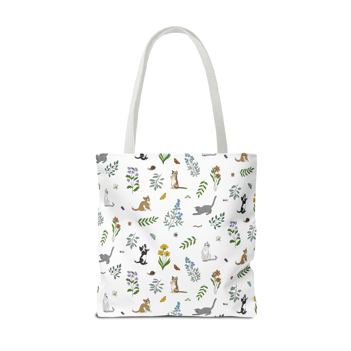 Wildflower Kittens Tote Bag