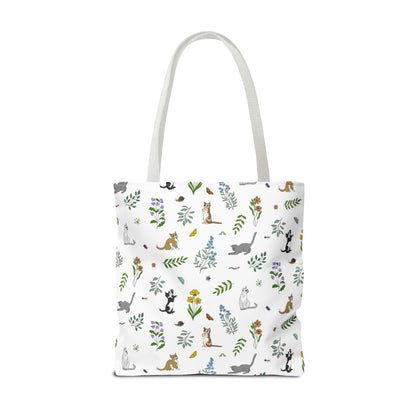 Wildflower Kittens Tote Bag