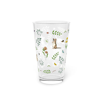 Wildflower Kittens 16oz Pint Glass