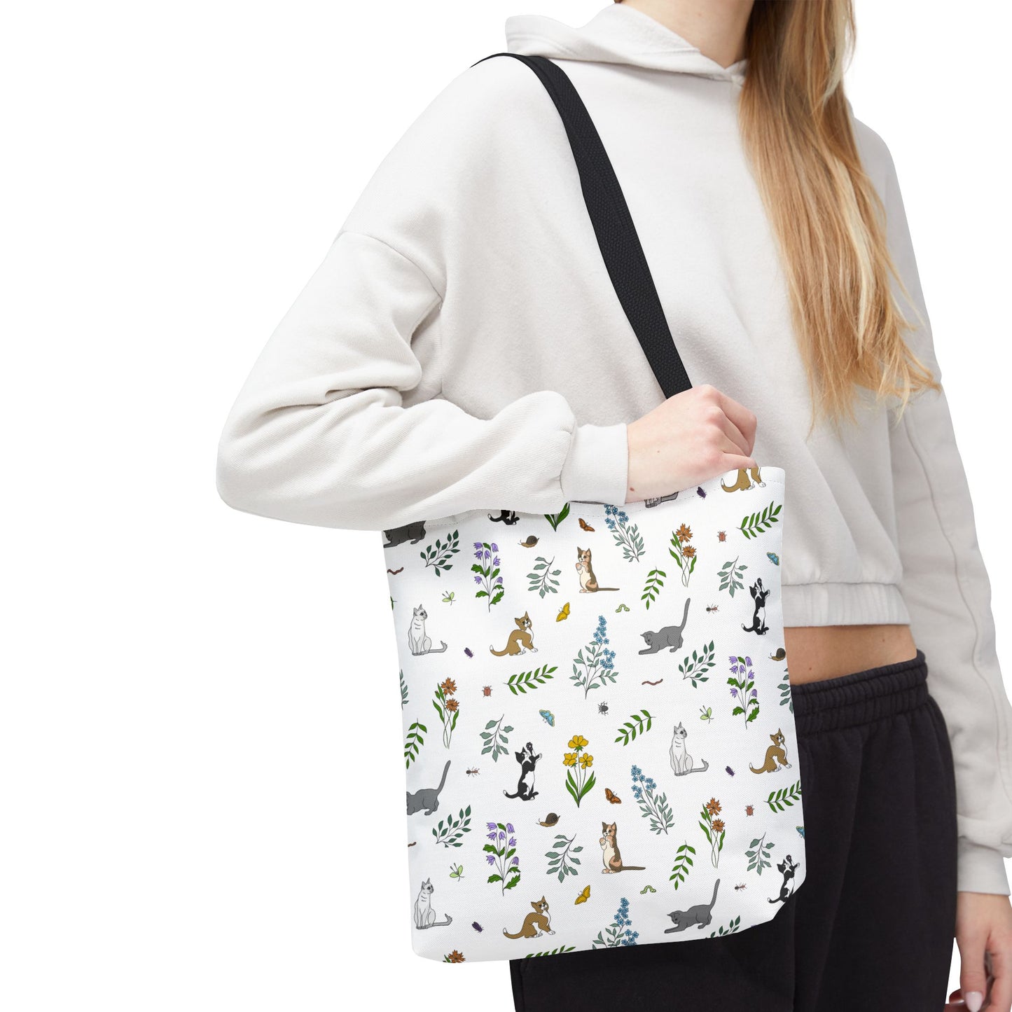 Wildflower Kittens Tote Bag