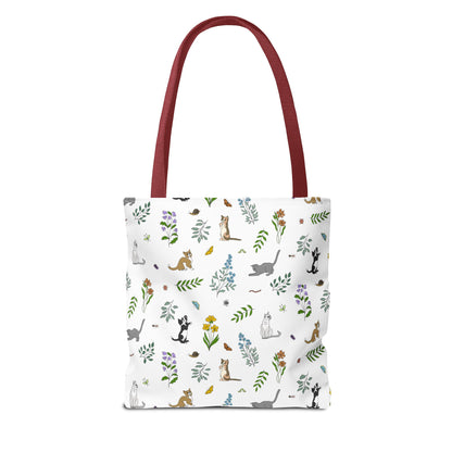 Wildflower Kittens Tote Bag
