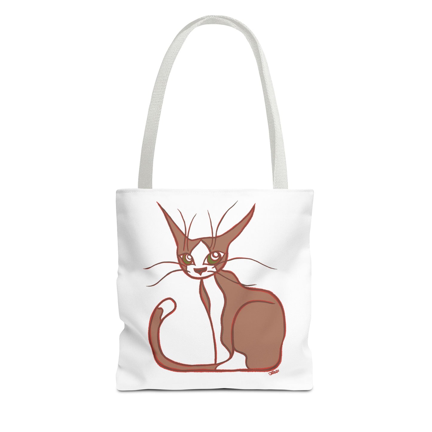 Whimsical Cat Design Tote Bag, Eco-Friendly Shopping Bag, Gift for Cat Lovers, Cute Reusable Shoulder Bag, Pet Accessory, Animal Lover Gift