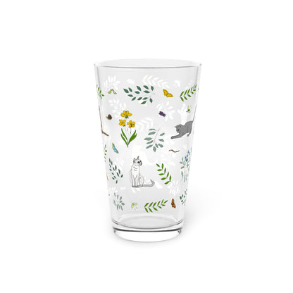 Wildflower Kittens 16oz Pint Glass