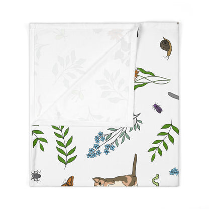 Wildflower Kittens Baby Swaddle Blanket