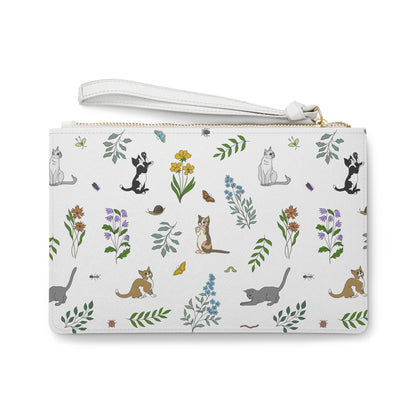 Wildflower Kittens Wristlet Clutch