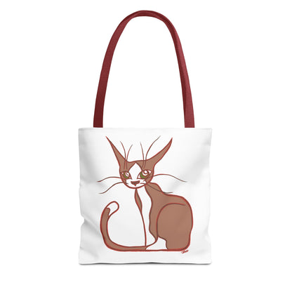 Whimsical Cat Design Tote Bag, Eco-Friendly Shopping Bag, Gift for Cat Lovers, Cute Reusable Shoulder Bag, Pet Accessory, Animal Lover Gift