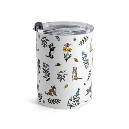 Spring Meadow Kittens Tumbler — Insulated Travel Cup