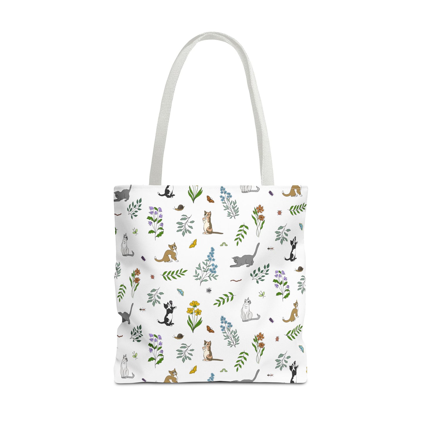 Wildflower Kittens Tote Bag