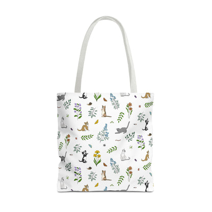 Wildflower Kittens Tote Bag