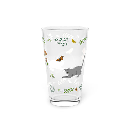 Wildflower Kittens #4 16oz Pint Glass
