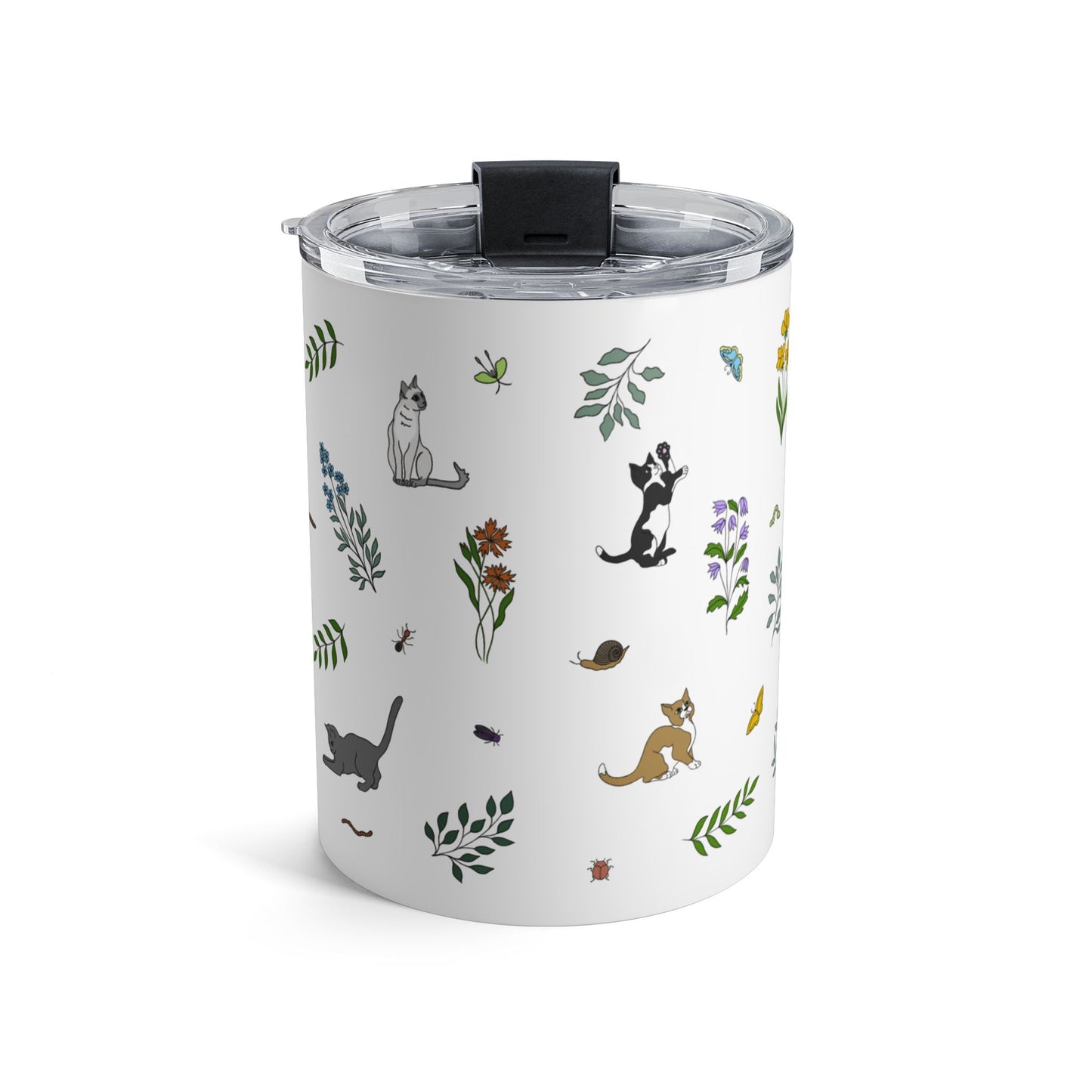Wildflower Kittens 10oz Insulated Tumbler