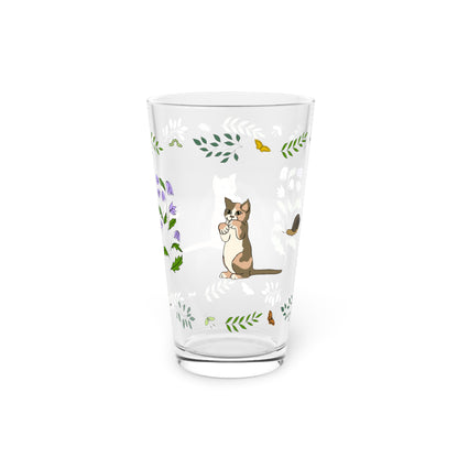 Wildflower Kittens #3 16oz Pint Glass