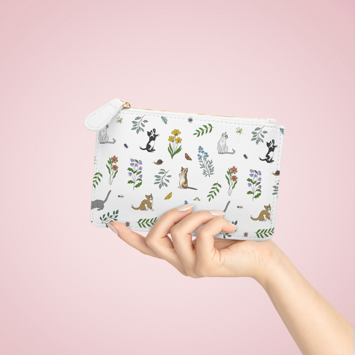 Wildflower Kittens Mini Clutch Bag