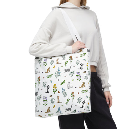 Wildflower Kittens Tote Bag