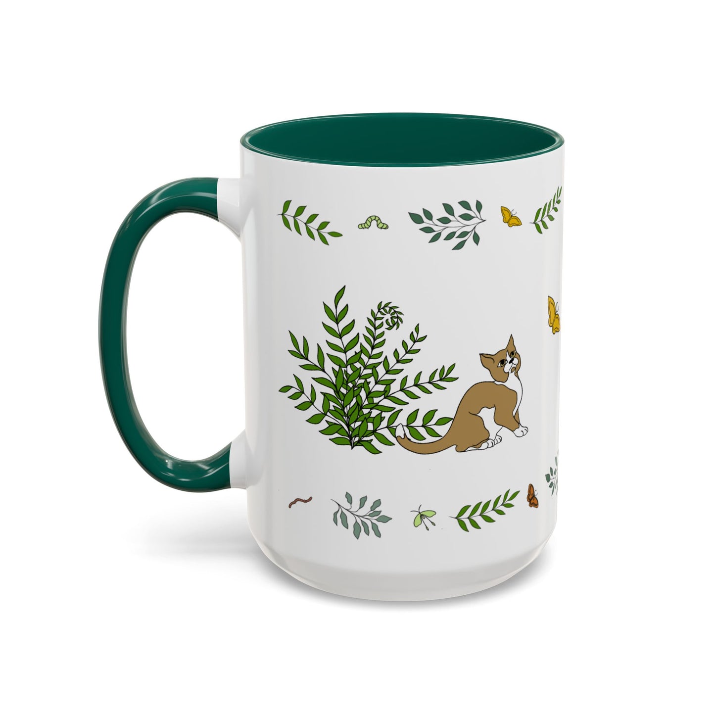 Wildflower Kittens #5, Ceramic Mug 15oz