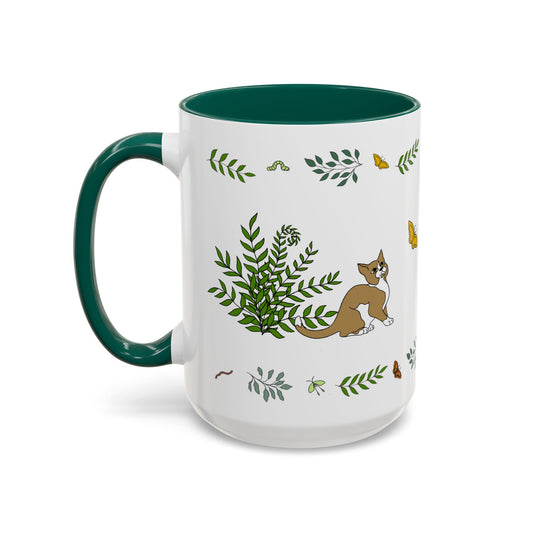 Wildflower Kittens #5, Ceramic Mug 15oz