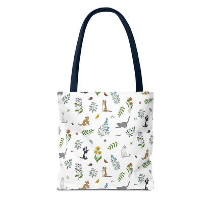 Wildflower Kittens Tote Bag