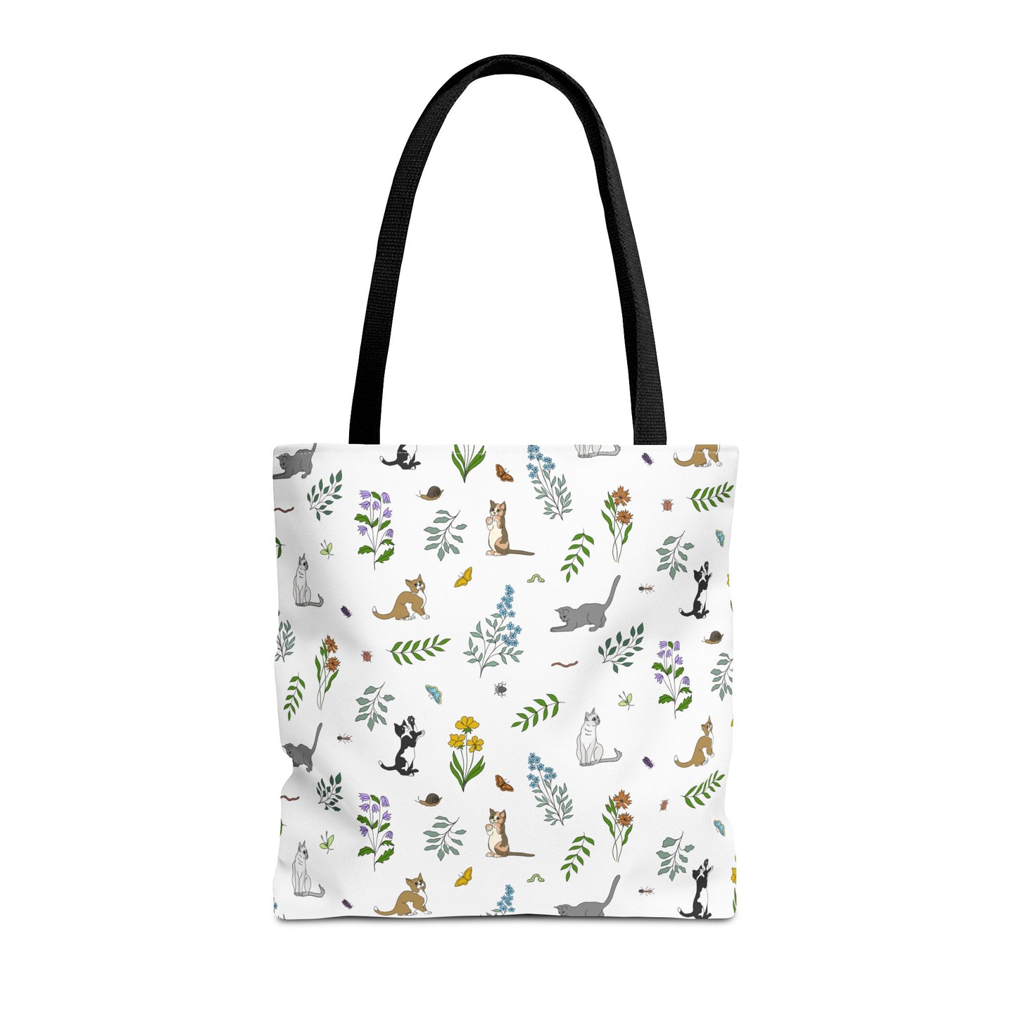 Wildflower Kittens Tote Bag