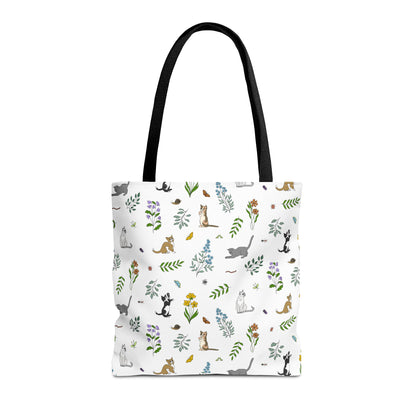 Wildflower Kittens Tote Bag
