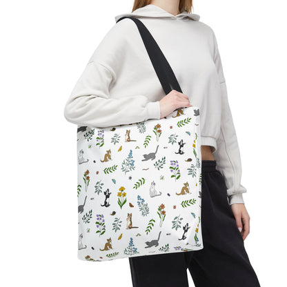 Wildflower Kittens Tote Bag